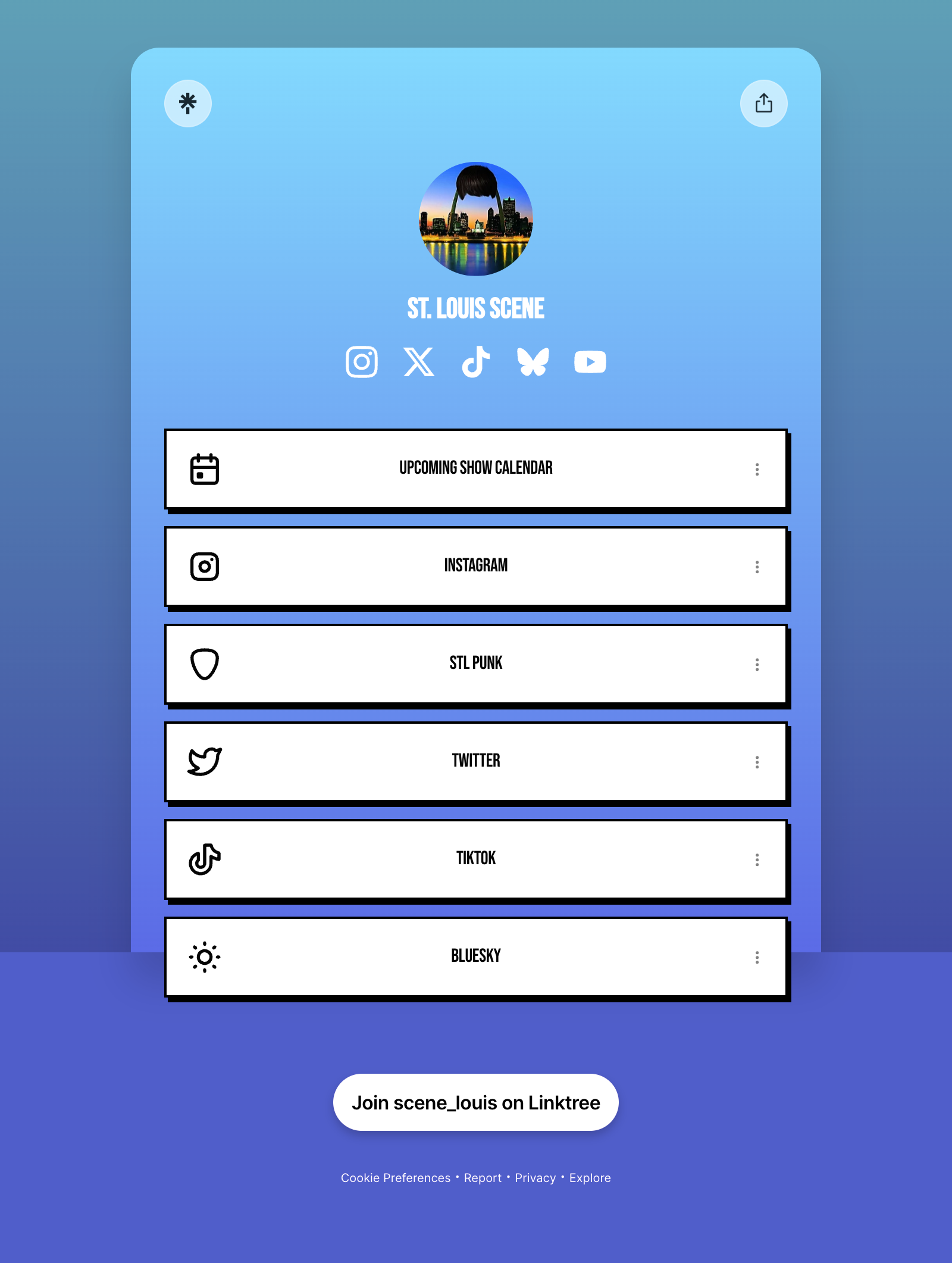 scene louis linktree